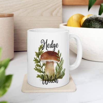 Hedge Witch Cute Ceramic Mug