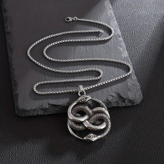 Double Ouroboros Necklace