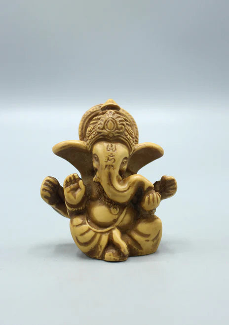 Resin Mini Ganesha Statue 2.5" H