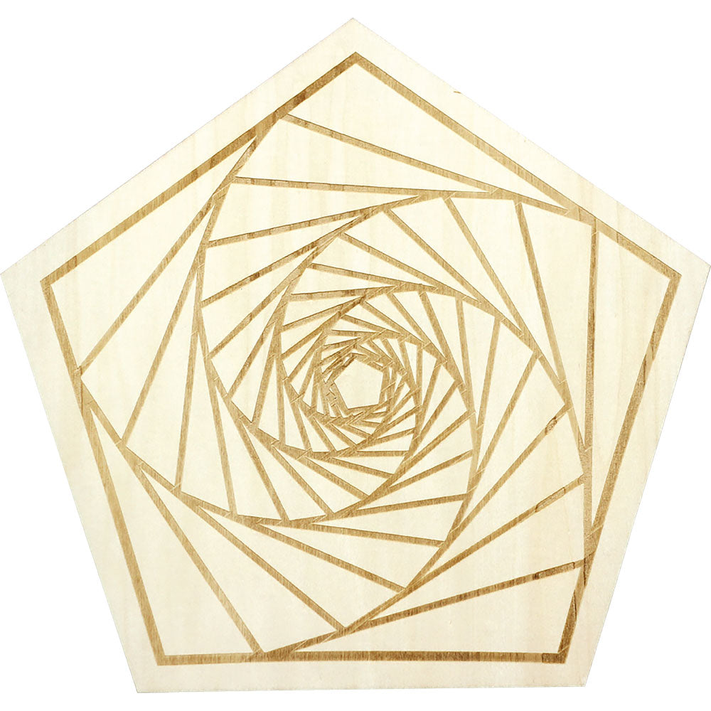 Wood Crystal Grid Spiral