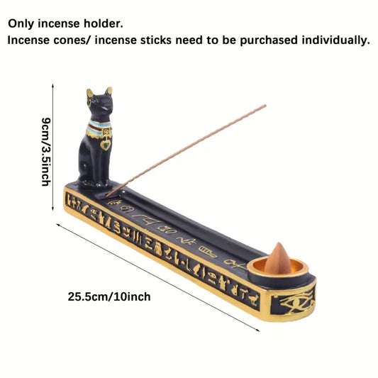 Bastet Egyptian Cat Incense Holder