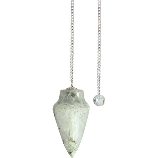 Pendulum Curved Rainbow Moonstone