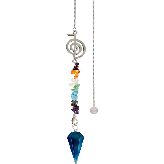 Pendulum-Chakra Reiki Blue Onyx