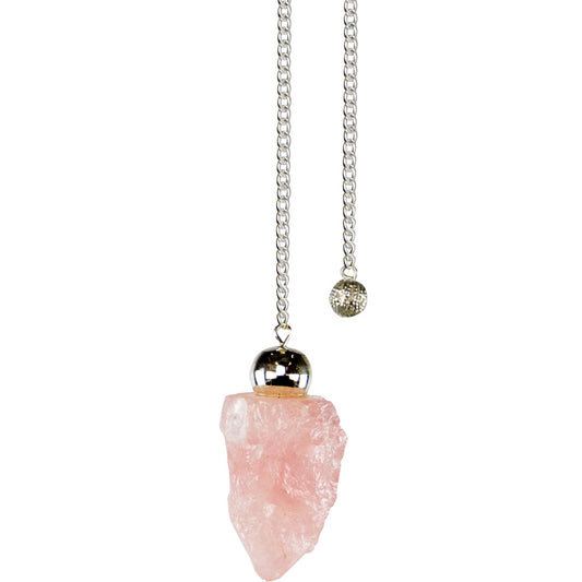 Rough Pendulum Rose Quartz