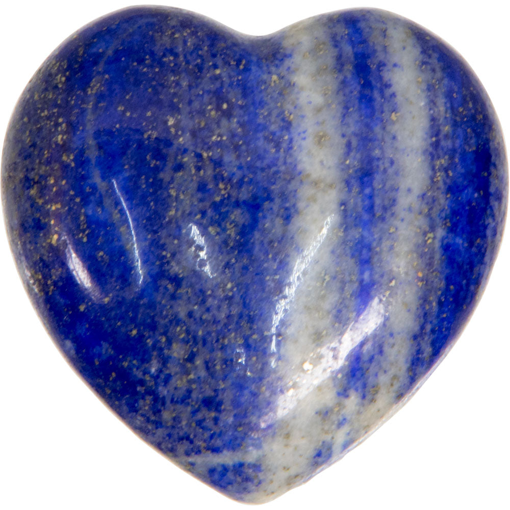 Puffed Gemstone Heart - Lapis Lazuli