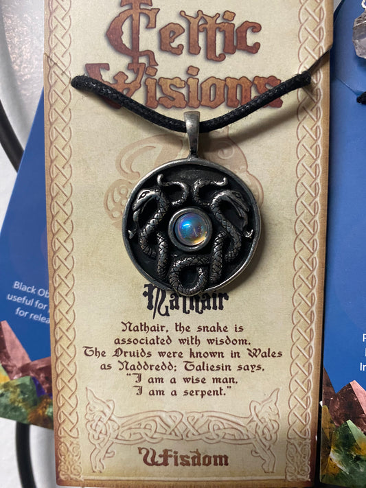 Celtic Wisdom Nathair Amulet