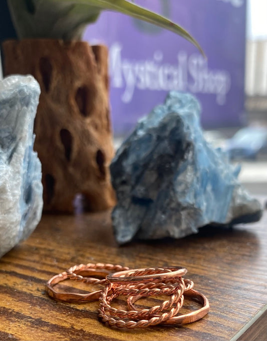 Handmade Copper Rings sizes 4-8