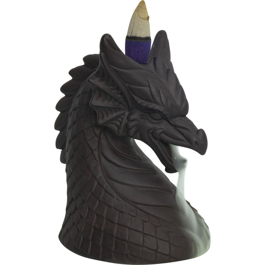 Ceramic Backflow Incense Burner - Smoke Breathing Dragon Head