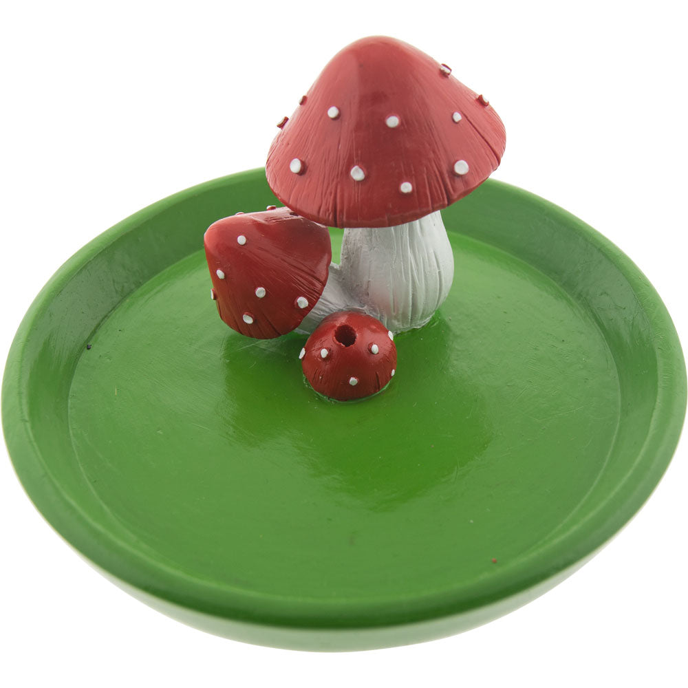 Polyresin Incense Holder - Mushrooms