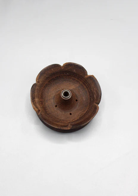 Lotus Wooden Tibetan Incense Burner