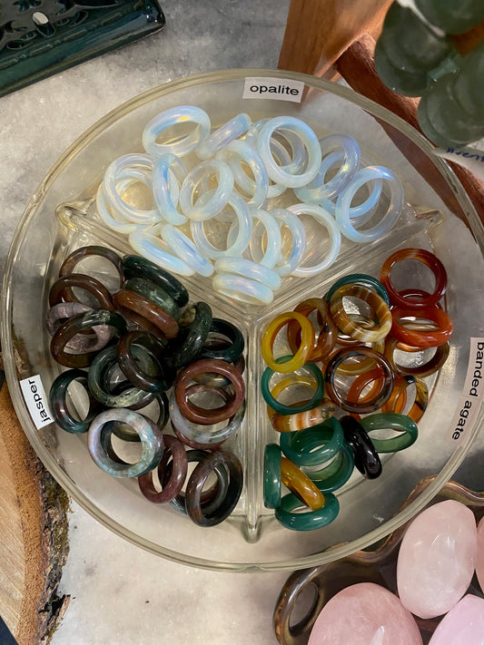 Opalite (size 6-10) rings