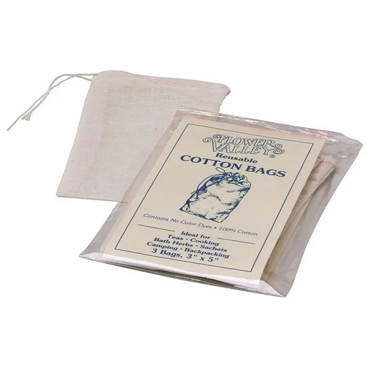 Flower Valley Reusable Cotton Tea Bags