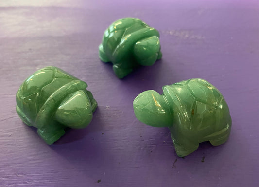 Aventurine Tortoise Stone Carving