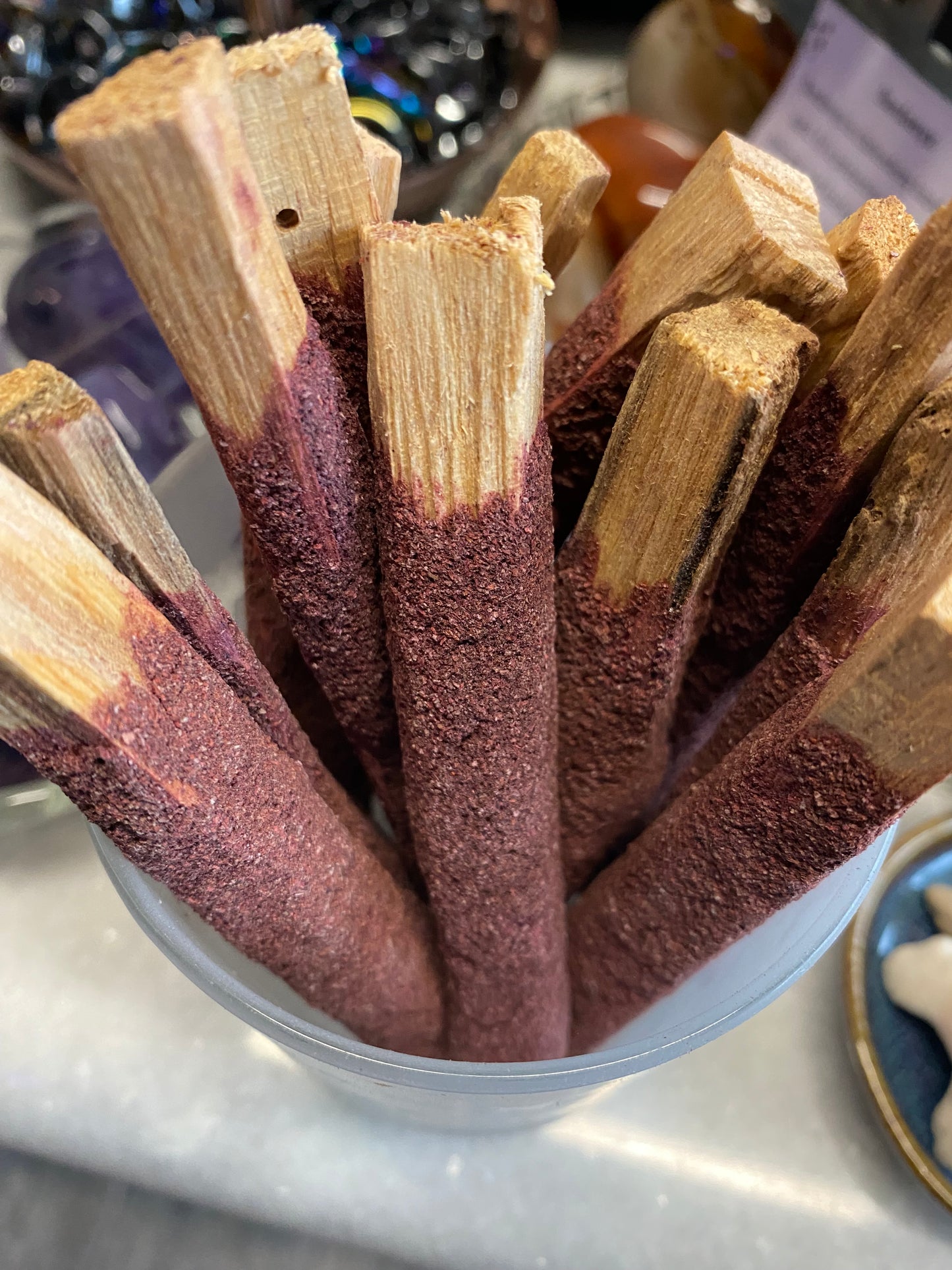 Dragon’s Blood dipped Palo Santo smudge sticks