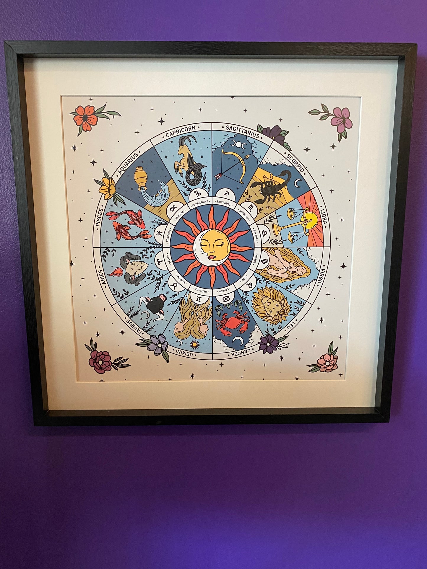 Astrological Wheel Framed Print