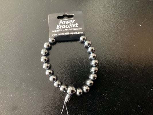 Hematite (man-made) Power bracelet