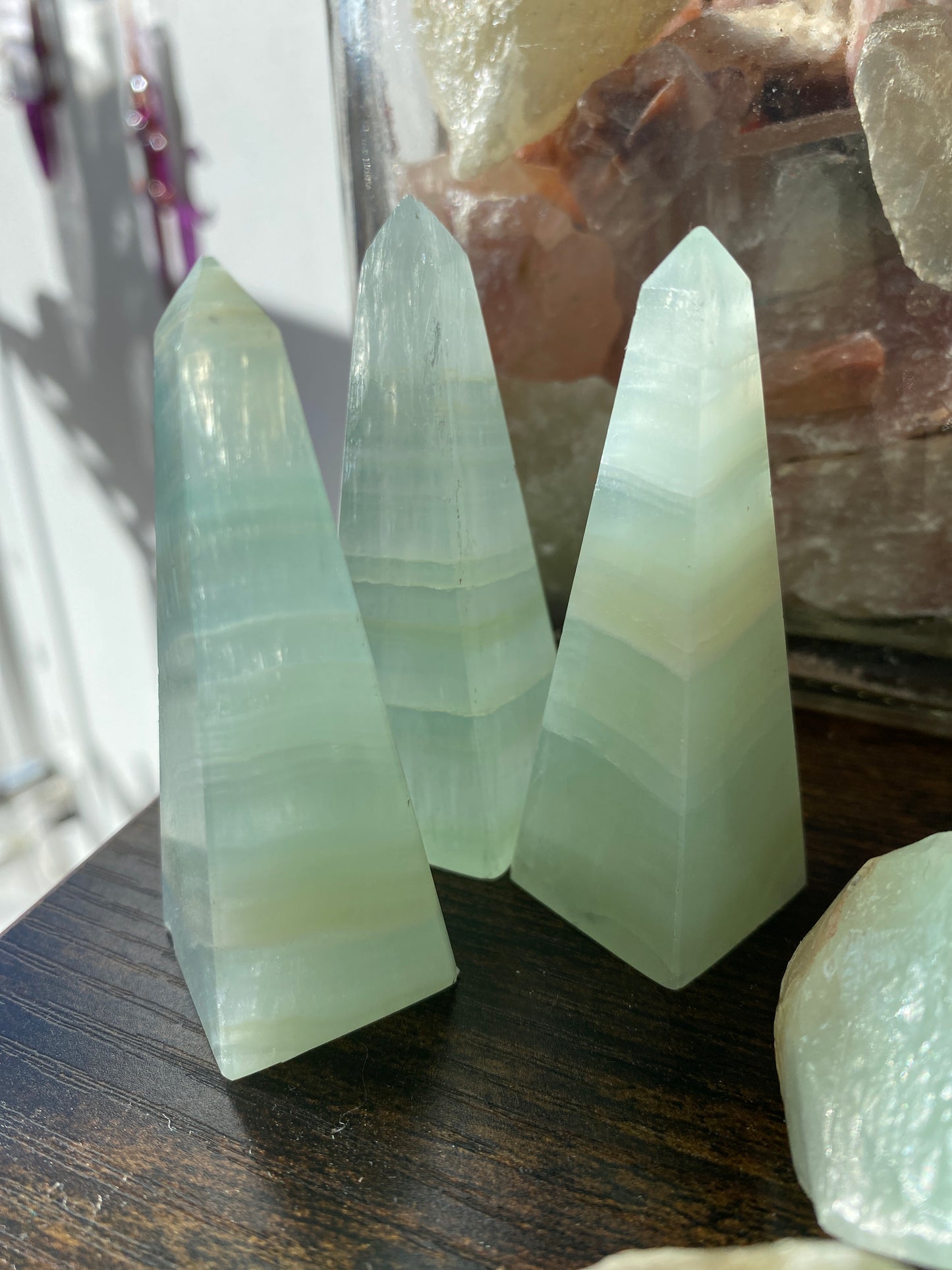 Green Calcite Tower