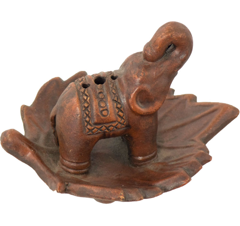 Elephant Ceramic Incense Holder