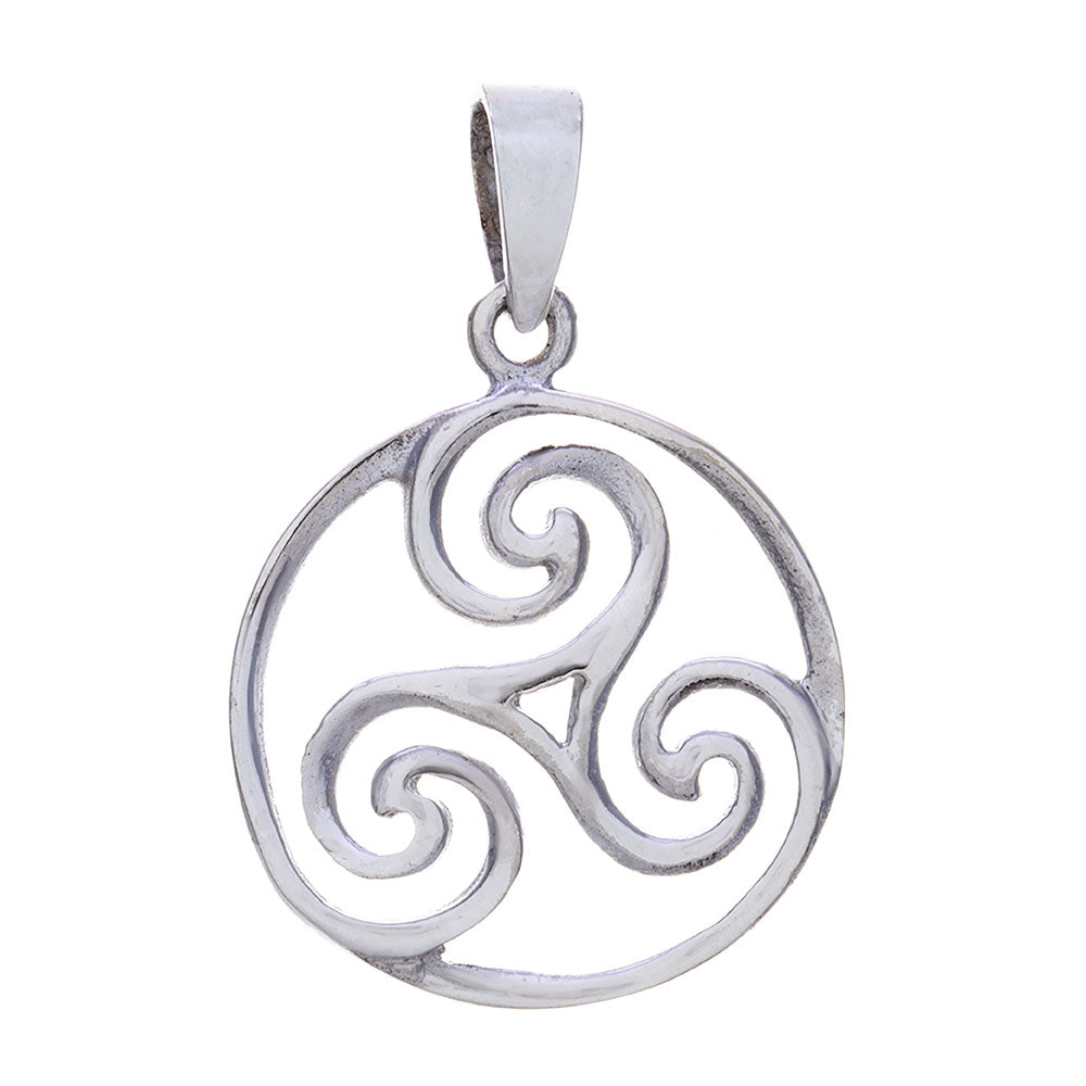 Celtic Trisquele Round Pendant