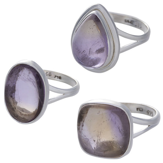 Ametrine Cab Assorted Shapes Ring - Size 9 (13mm to 23mm H)