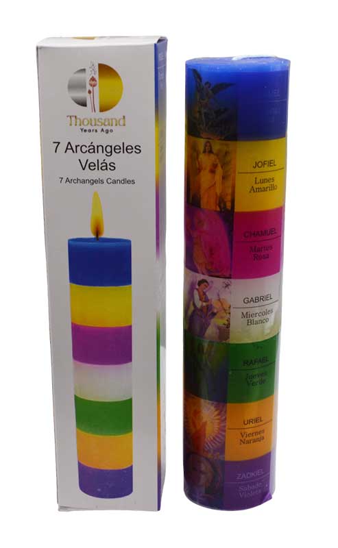 6 3/4" 7 Archangel Pillar candle