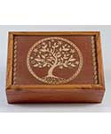 5"x7" Acacia Wood Tree Box