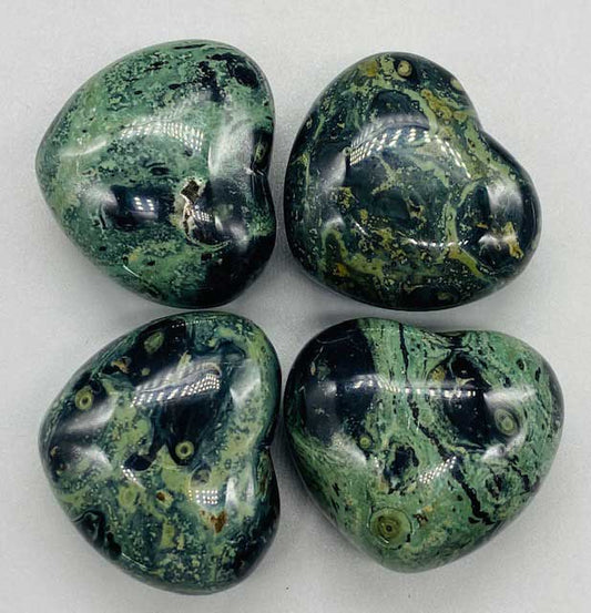 Kambaba Jasper Heart 2"