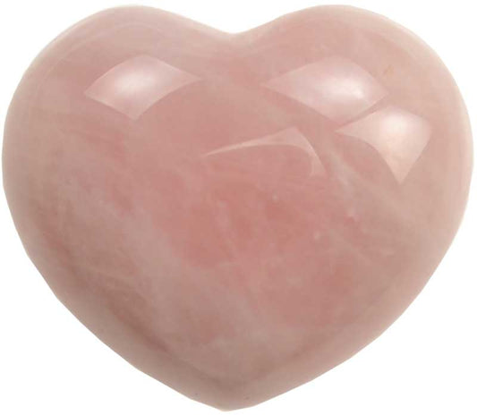 Rose Quartz heart 2"