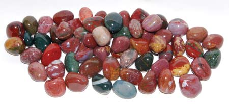 Jasper Rainbow Fancy tumbled stone