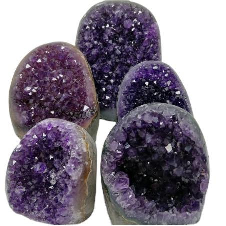 Natural Standing Amethyst Cluster Geode