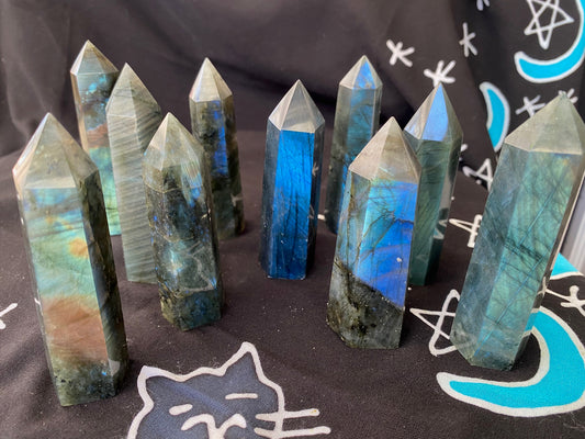 High Quality Labradorite Tower Point