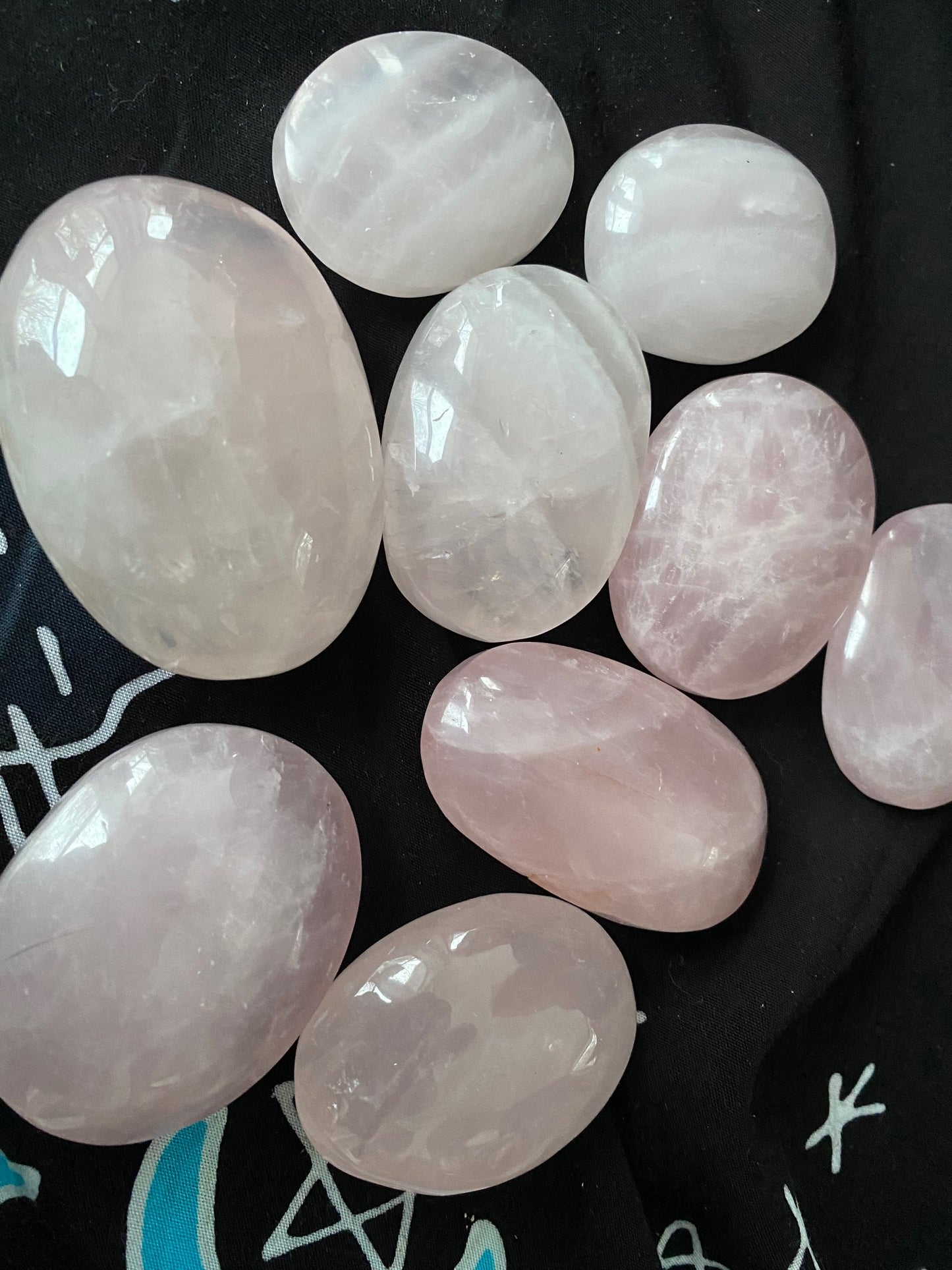 Rose Quartz Palm Stone