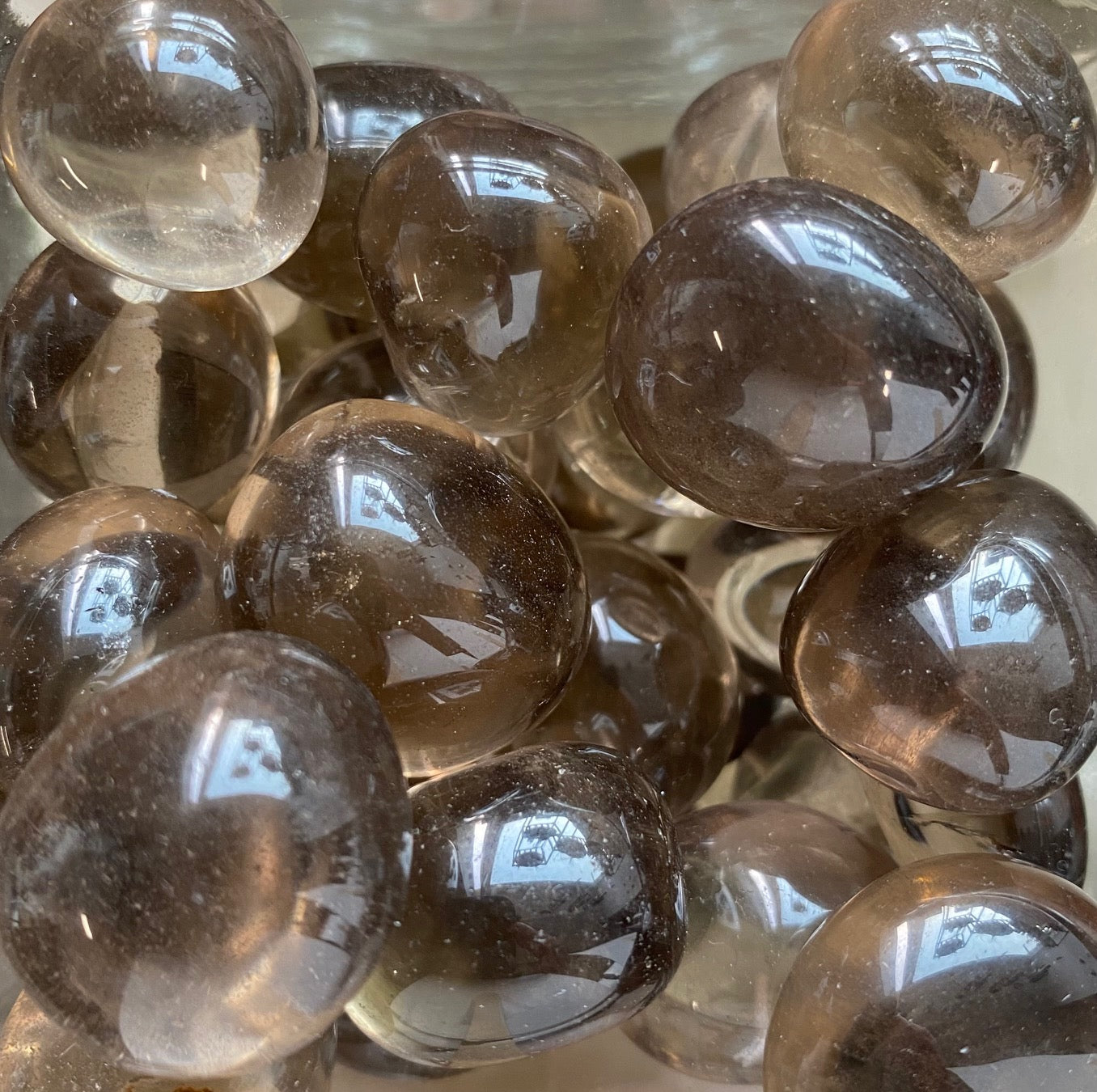 Smoky Quartz tumbled stone