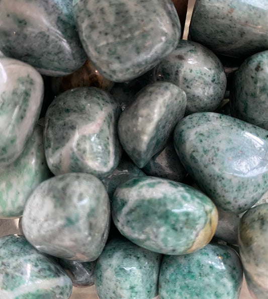 Rich Jade tumbled stones