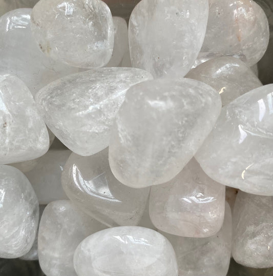 White Quartz Tumbled Stone