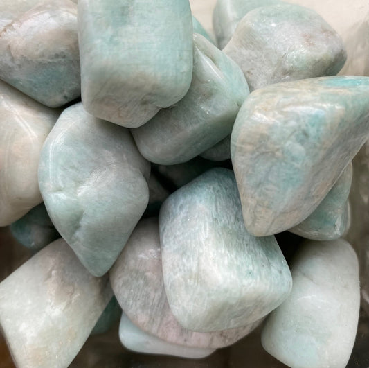 Amazonite tumbled stones