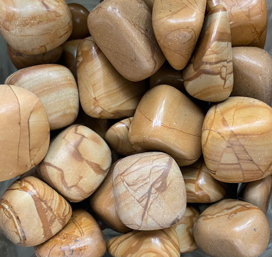 Jasper, Walnut tumbled stones