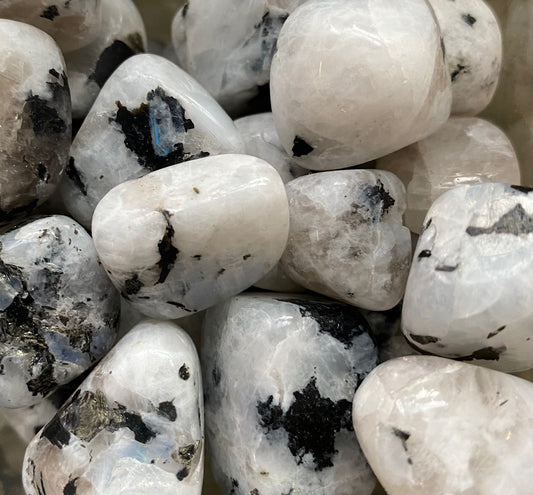 Moonstone Rainbow tumbled stones