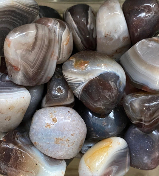 Botswana Agate tumbled stones