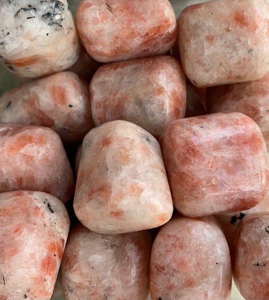 Natural Sunstone tumbled stones