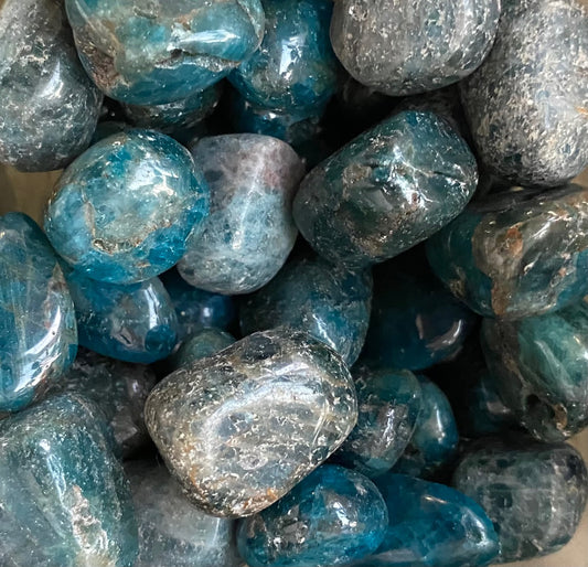 Apatite tumbled stones