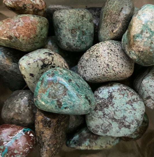 African Turquoise Tumbled Stone