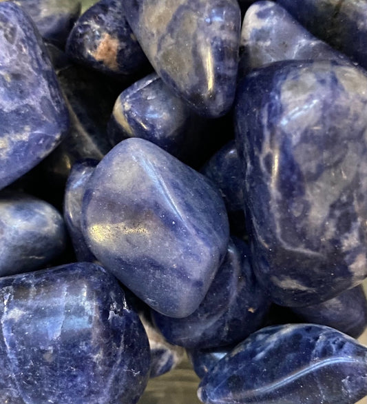 Sodalite tumbled stones