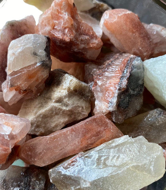 Mixed Calcite untumbled stones