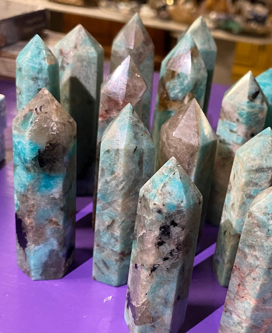 Amazonite & Quartz Towers