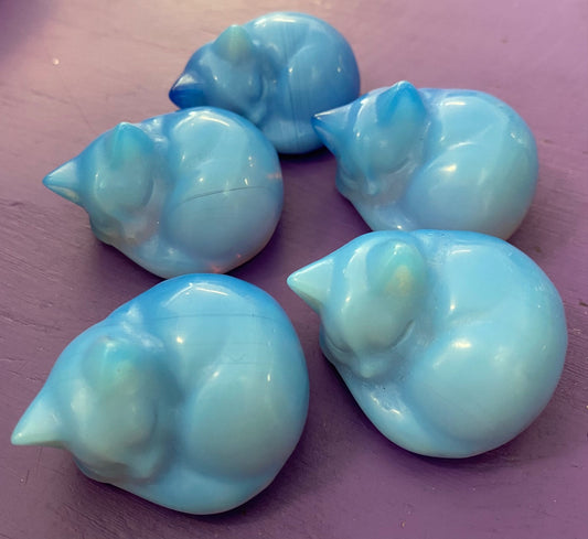 Blue Opalite Sleeping Cat