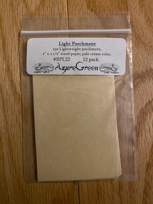 Light Parchment 12 Pack (2" x 2 1/2")