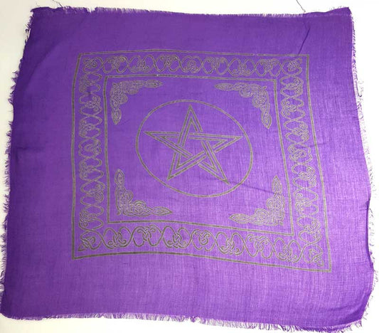 Pentacle altar cloth 18" x 18"