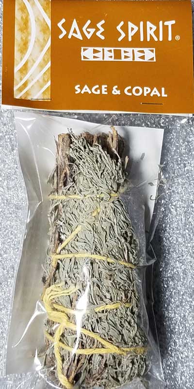 Sage & Copal smudge stick 5"