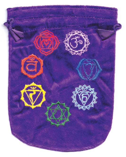 Seven Chakra 6 x 8" Velveteen Bag